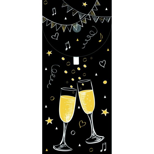 Μπιλιετάκι Ποτήρι Σαμπάνιας Pictura