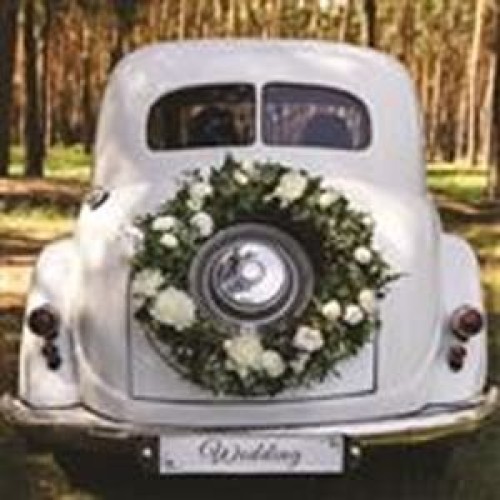 Ευχετήρια Κάρτα Διπλή 16x16 Αυτοκίνητο Νιόπαντρων Pictura