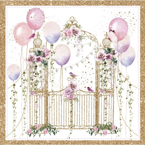 Κάρτα Διπλή De-Ci De-Là Happy Birthday Μπαλόνια Pictura