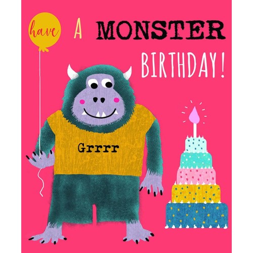 Κάρτα Απλή Τερατάκι Happy Birthday Pictura