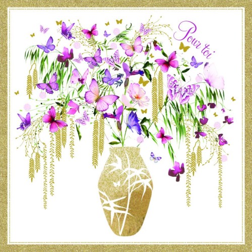 Κάρτα Διπλή De-Ci De-Là Βάζο Με Λουλούδια Pictura