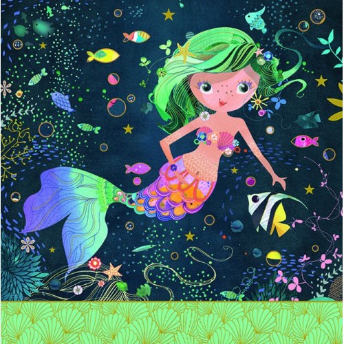 Κάρτα Τρίπτυχο Διάτρητη Μικρή Γοργόνα Pictura