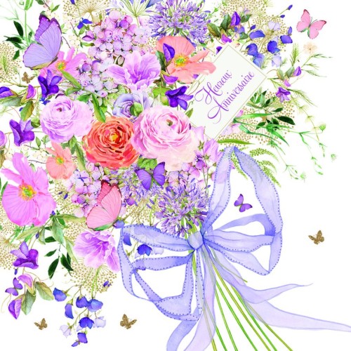 Κάρτα Διπλή De-Ci De-Là Μπουκέτο Λουλούδια Pictura