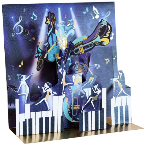 Ευχετήρια Κάρτα 3D 16x16 Μουσική Pictura