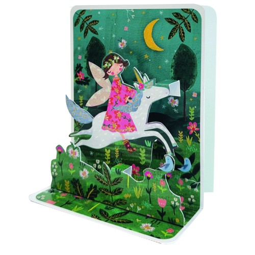 Ευχετήρια Κάρτα 3D 10,5x12 Καβάλα Στον Μονόκερο Pictura