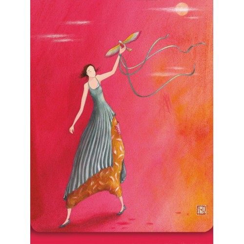 Μπλοκ Με Μαγνητικό Κούμπωμα 7,5x10 Πτήση Pictura