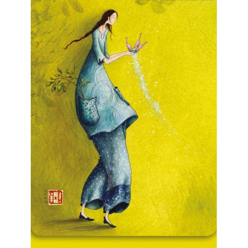 Μπλοκ Με Μαγνητικό Κούμπωμα 7,5x10 Πουλάκια Πίνουν Νερό Pictura