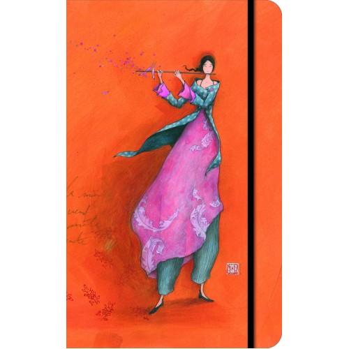 Τετράδιο Βιβλιόδετο 13x21 Φλαουτίστρια Pictura