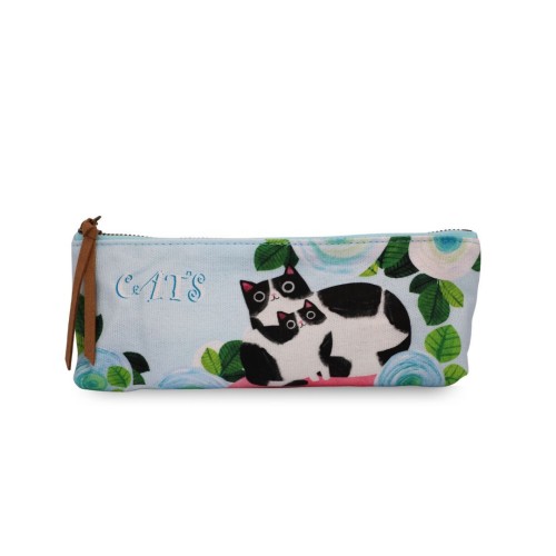 Κασετίνα Υφασμάτινη Μεσαία Planet Cats Premium Paper