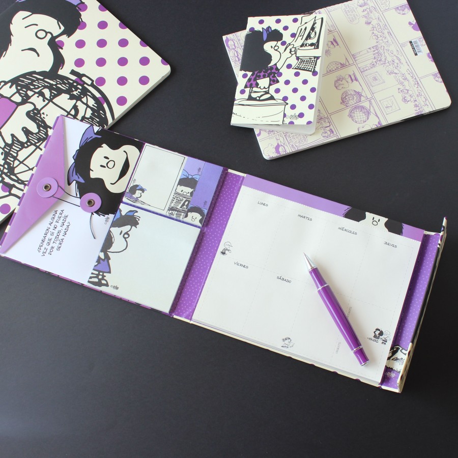 Ημερολόγιο Εβδομαδιαίο Με Αυτοκόλλητα Mafalda Premium Paper