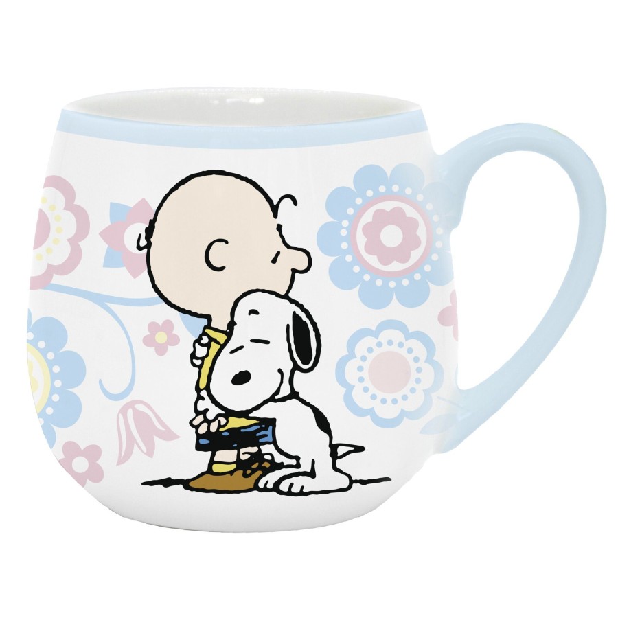 Κούπα Κεραμική Snoopy Παστέλ Φλοράλ 400ml Premium Paper