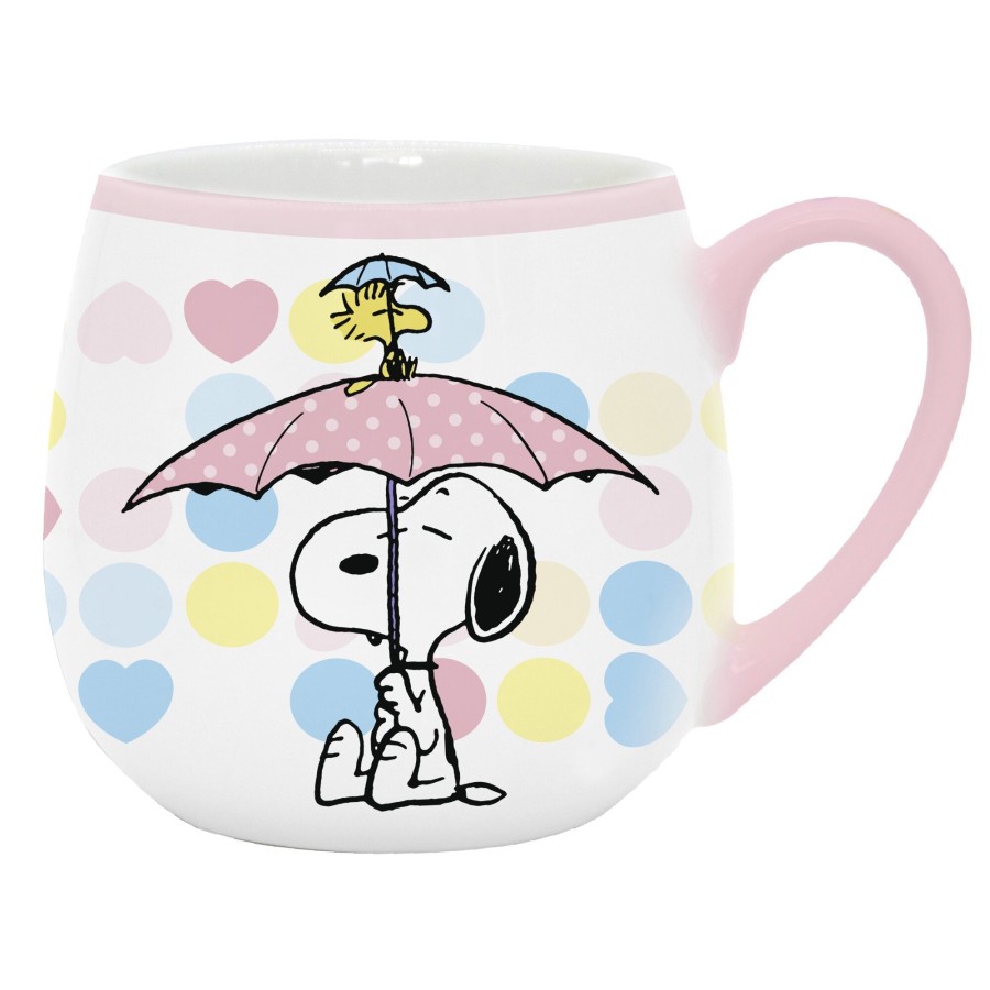 Κούπα Κεραμική Snoopy Παστέλ Ομπρέλα 400ml Premium Paper