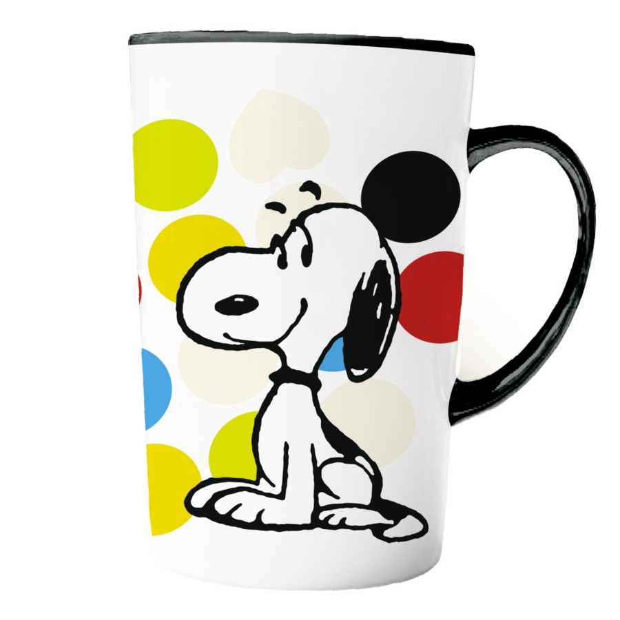 Κούπα Κεραμική Snoopy Κύκλοι 400ml Premium Paper