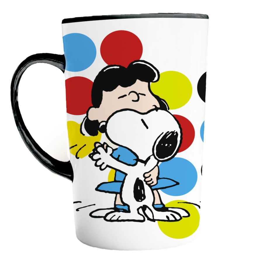 Κούπα Κεραμική Snoopy Κύκλοι 400ml Premium Paper