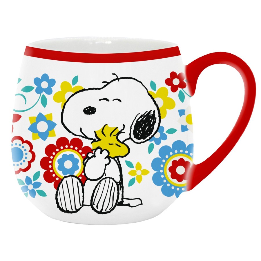 Κούπα Κεραμική Snoopy Φλοράλ 400ml Premium Paper