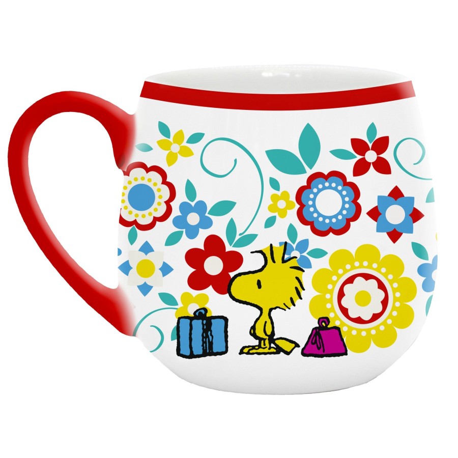 Κούπα Κεραμική Snoopy Φλοράλ 400ml Premium Paper