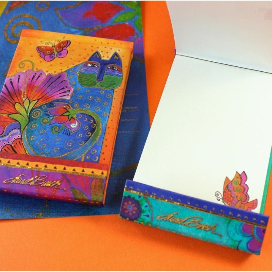 Σημειωματάριο Σκληρόδετο Laurel Burch Colorful Cats 7x12 εκ. Premium Paper
